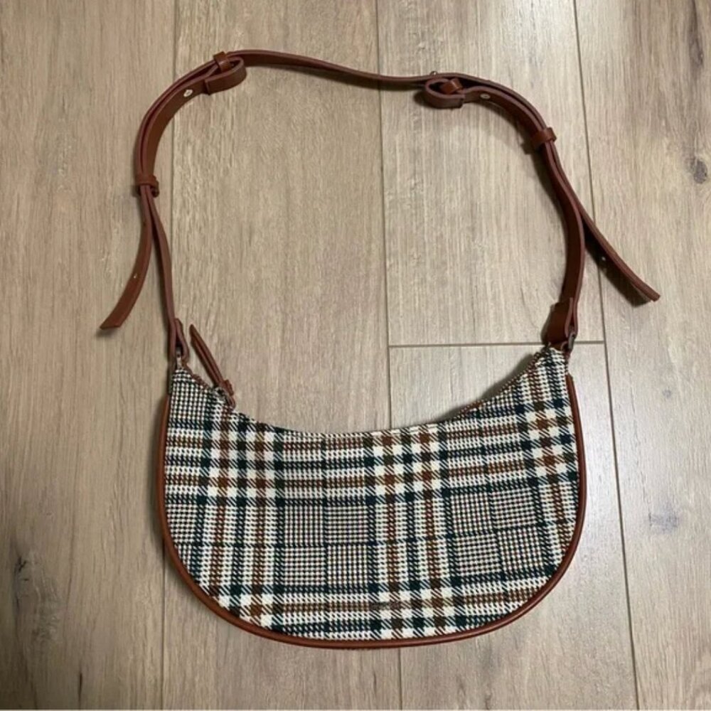 Parfois Printed Crescent Shoulder Bag